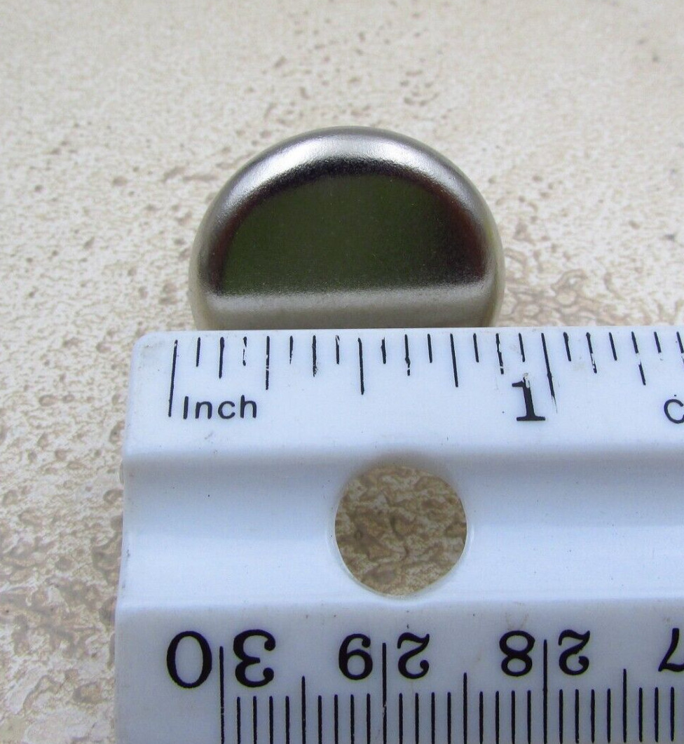 QTY 8 Steel 15/16" Base Metal 11/16" Nail-On Glides Wood Furniture Chairs Tables