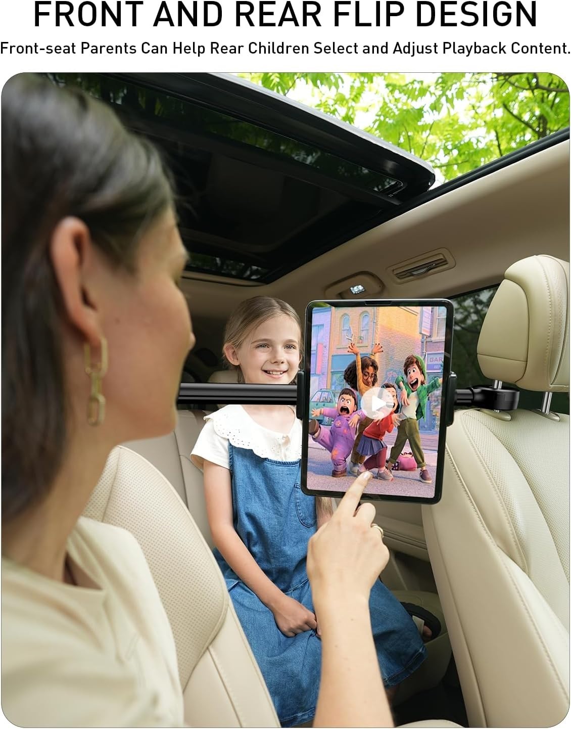 Car Road Trip Tablet Holder - Wide Device Compatibility