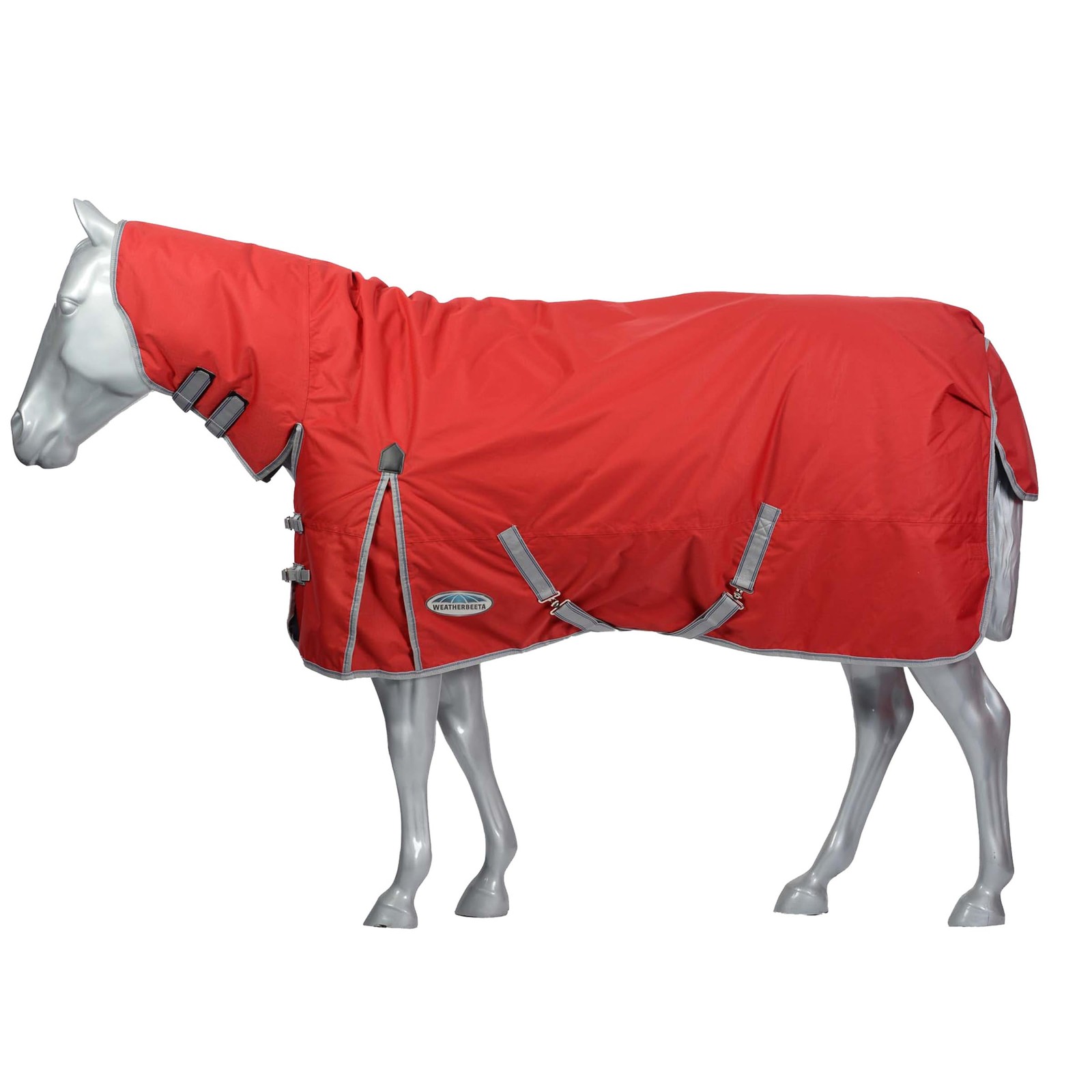 New Best WeatherBeeta ComFiTec Classic Combo Neck Lite Red/Silver/Navy, 72"