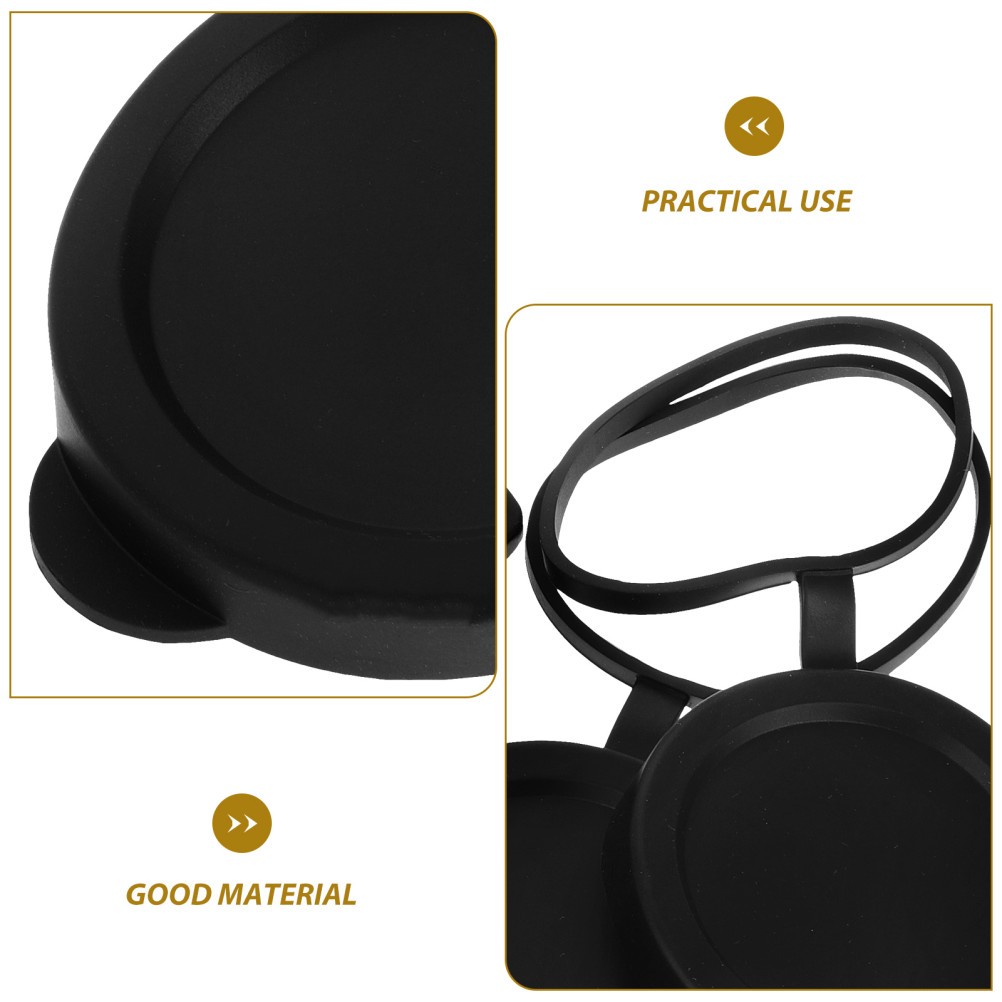 3Pcs Compact Binocular Rubber Lens Covers with Durable Waterproof Protection