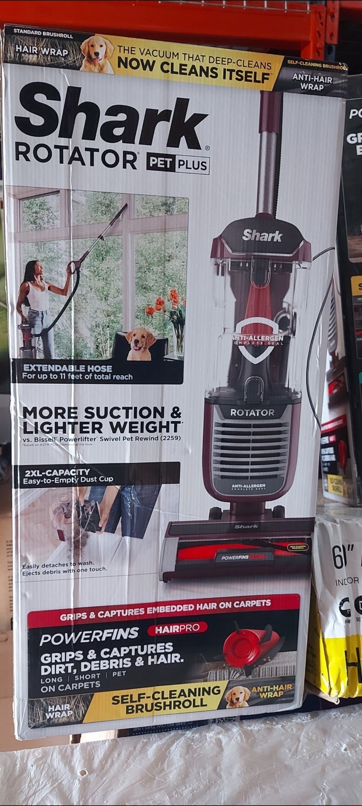 Shark Rotator ZU75 Anti-Allergen Pet Plus Corded Upright Vacuum with Self-Cleani