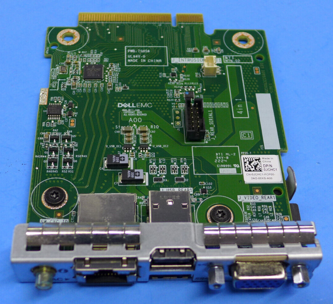 Dell IDRAC Card I/O VGA Rear Input Output Board JCHC1