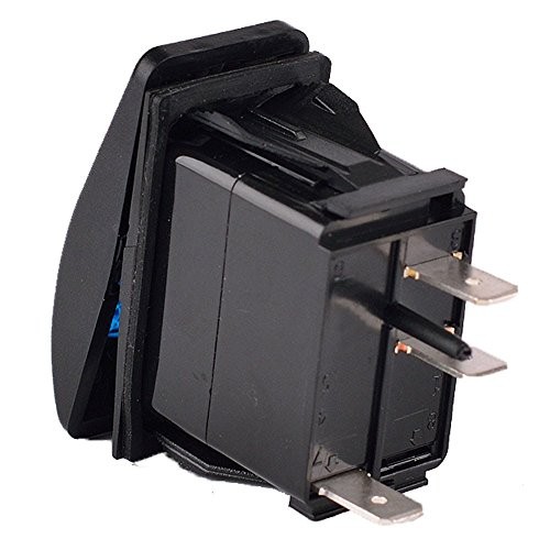 XT AUTO 12V 20 Amp 3pins Light Rocker Switch Kit 5-pack Red