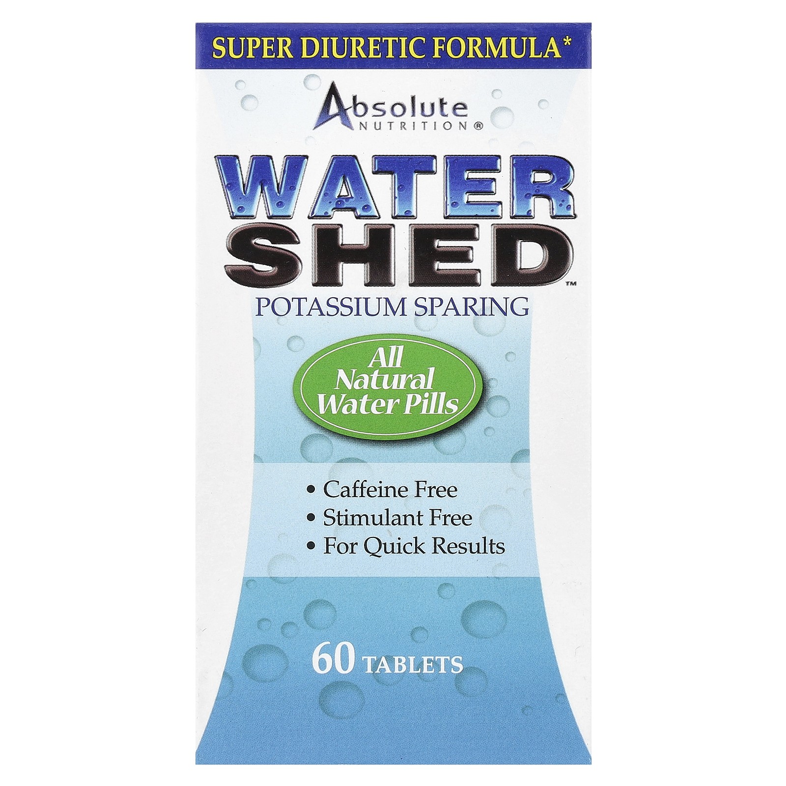 Absolute Nutrition Watershed 60 Tablets Caffeine-Free & Decaf, Egg-Free,