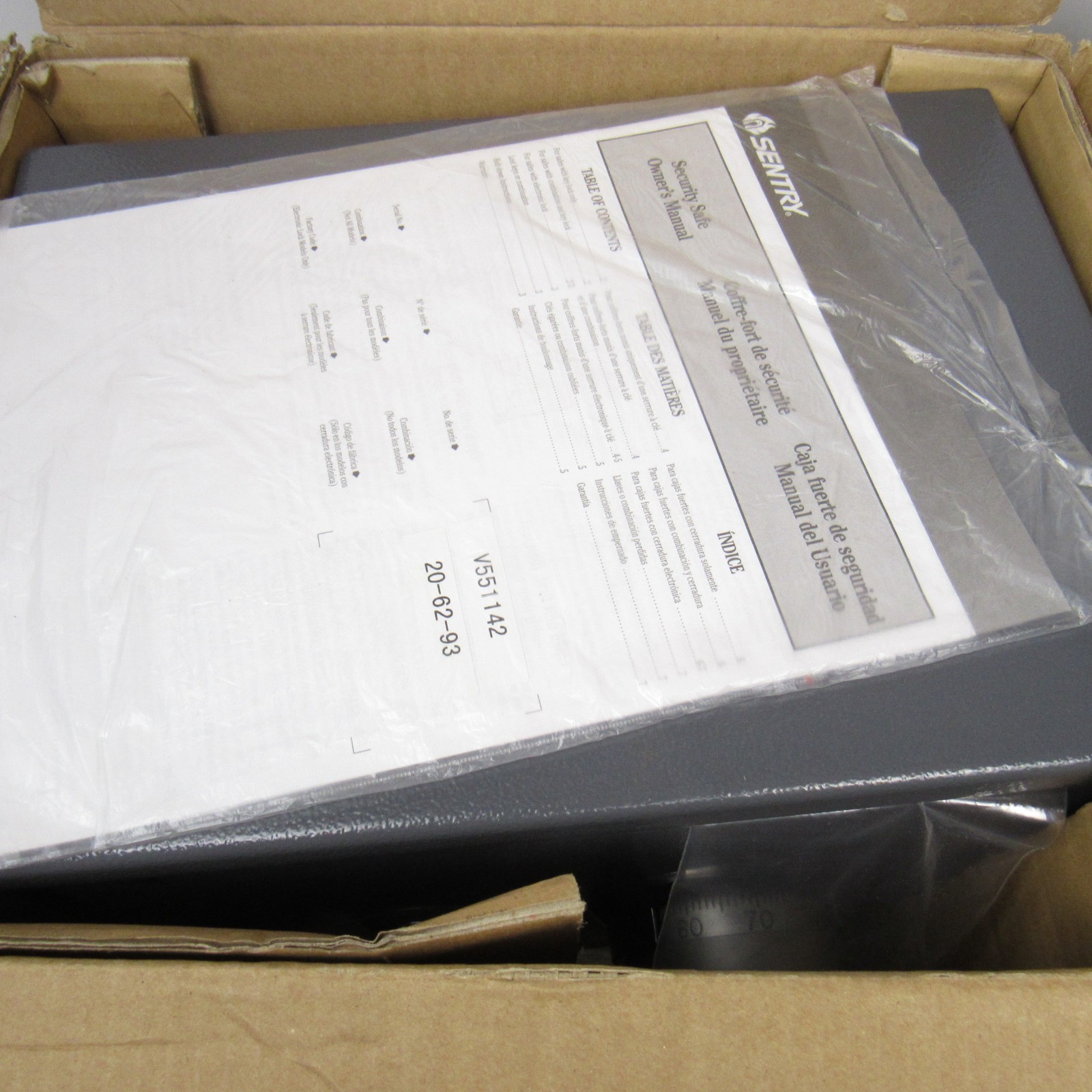 SentrySafe V230 Double Lock Safe Single Key - Open box?