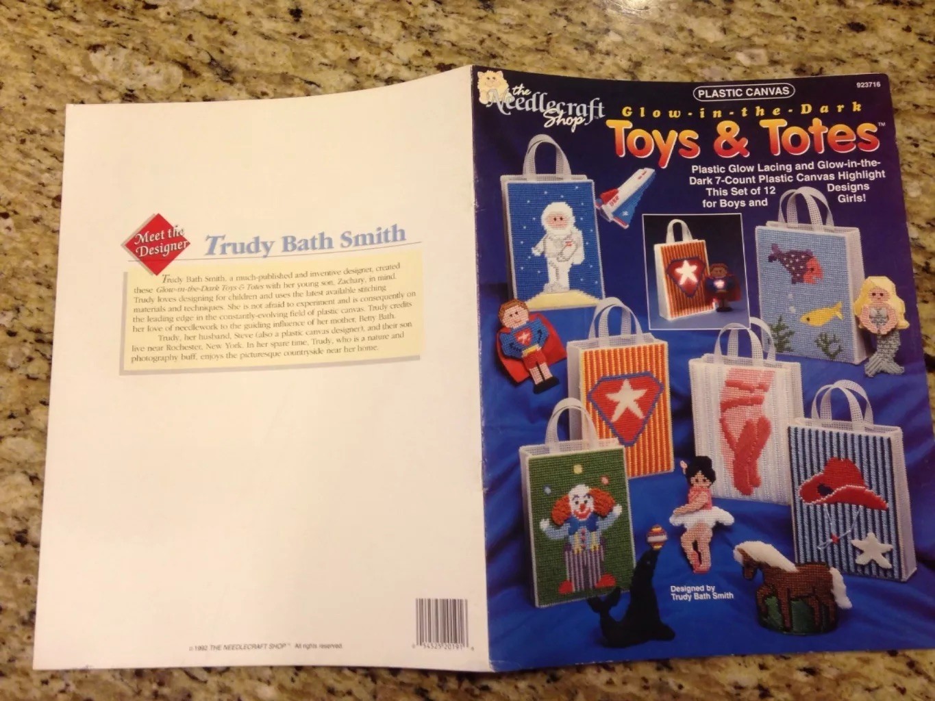 Plastic canvas Yarn toys and totes Book Sewing Crafty Instructions Htf DIY