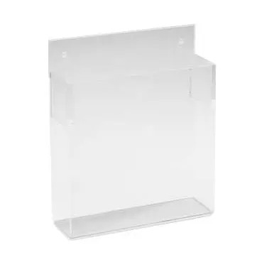 Cal-Mil 291 9.25" x 3" Clear Acrylic Wall Mount Menu Rack - 2 Each