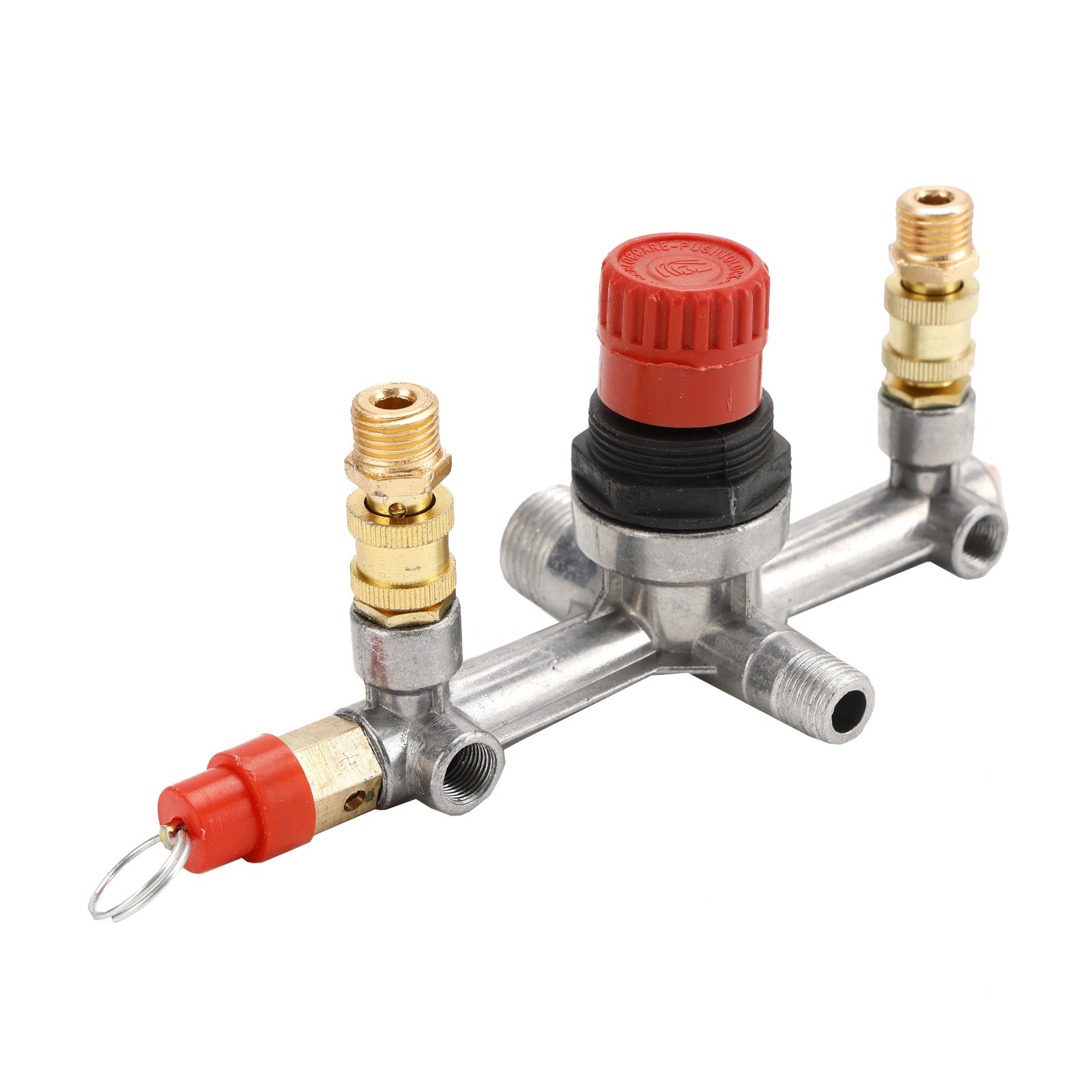 Air Compressor Pressure Valve Switch-Control Manifold Regulator Gauges Tool KIT