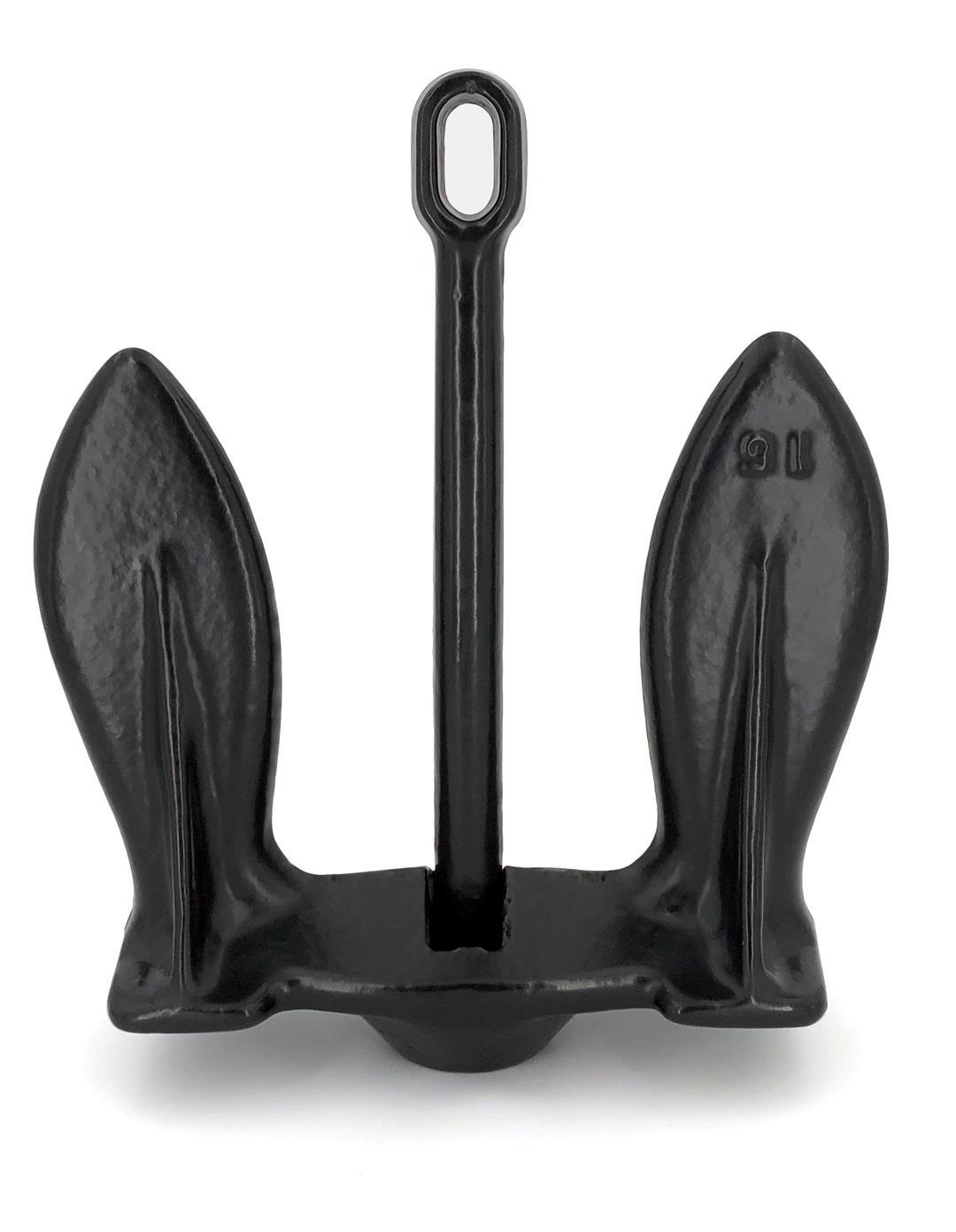 GREENFIELD Navy Style Boat Anchor Up To 18 Ft Boat 15 lb 10" x 4-1/4" x 14" H