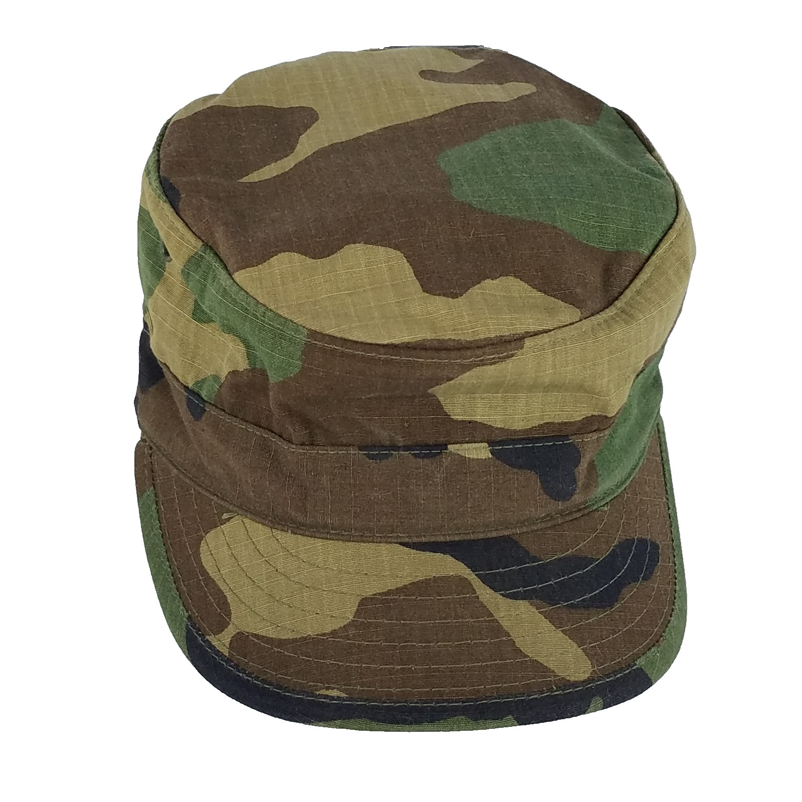 US Army Hot Weather BDU Patrol Cap Woodland Camo Size 6 7/8 Atlas Headwear
