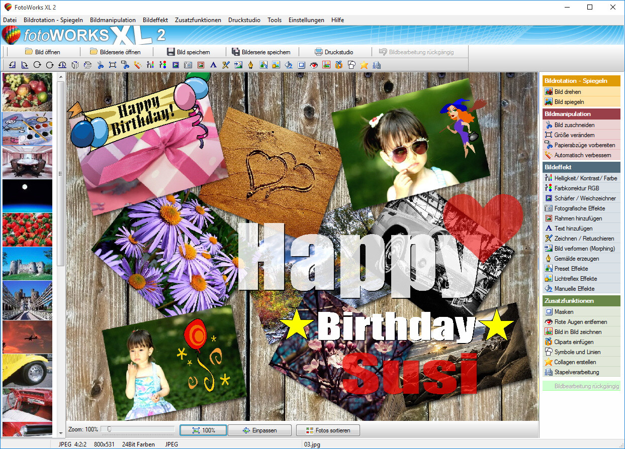 FOTOWORKS XL 2024 – Bildbearbeitungsprogramm in Deutsch - Windows - CD-ROM