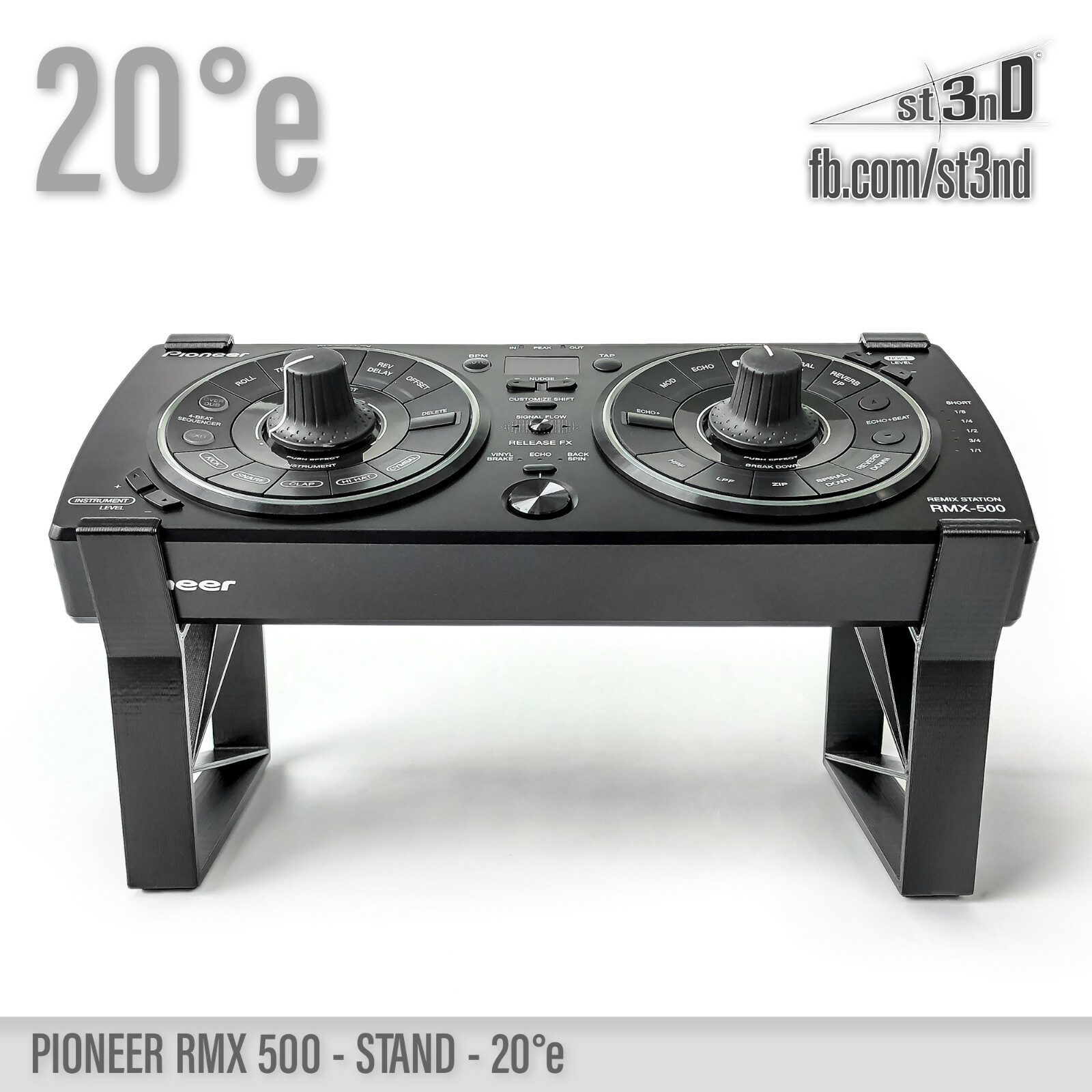 STAND for PIONEER RMX-500 20° elevated - 3D printed - 100% Buyer Satisfaction