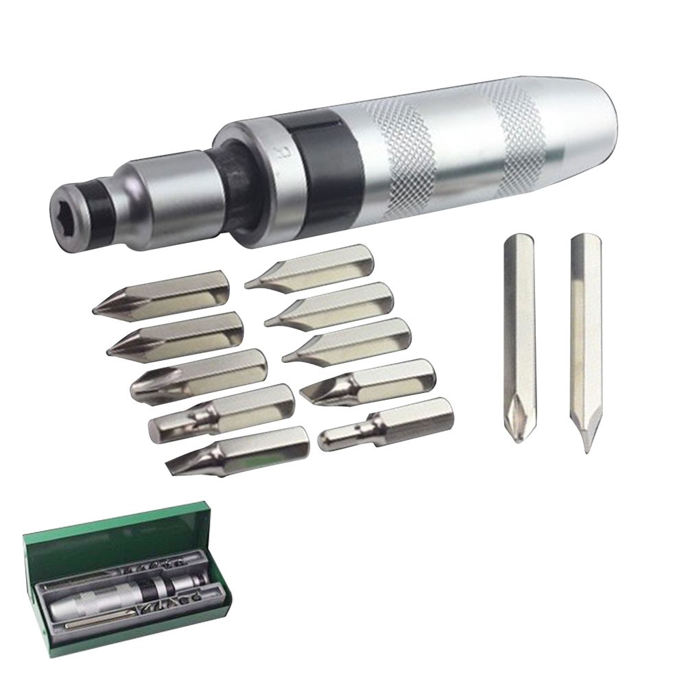 Heavy Duty Drive Impact Driver Screwdriver Screw Bolt Remover Set 13pcs 1/2"