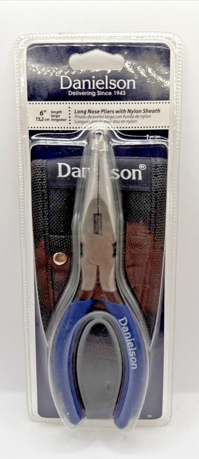 New Danielson Needle Nose Pliers 6" with Carrying Sheath