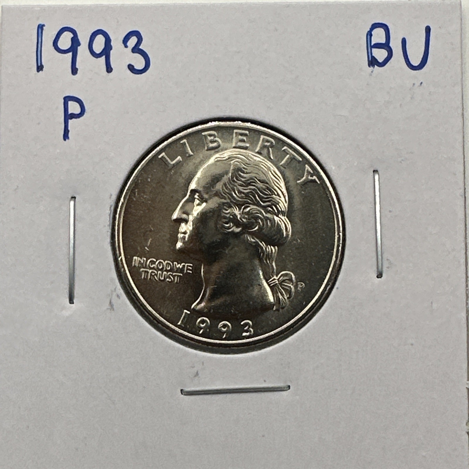 1993-P Washington Quarter BU (Brilliant Uncirculated) Philadelphia Mint