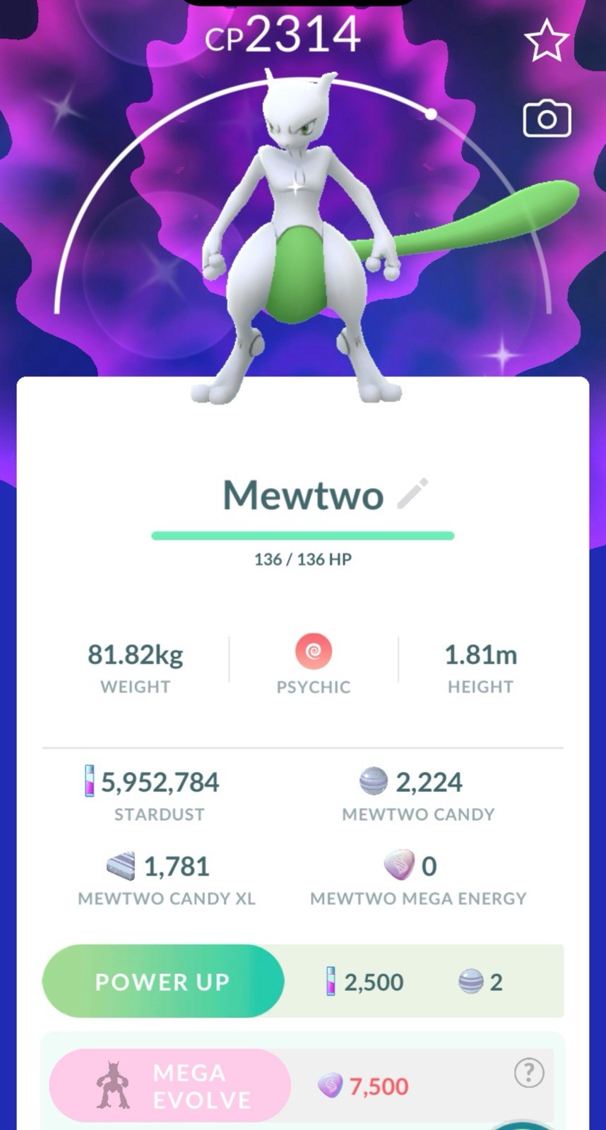 Shiny Mewtwo 30 Days Friendship Available Go