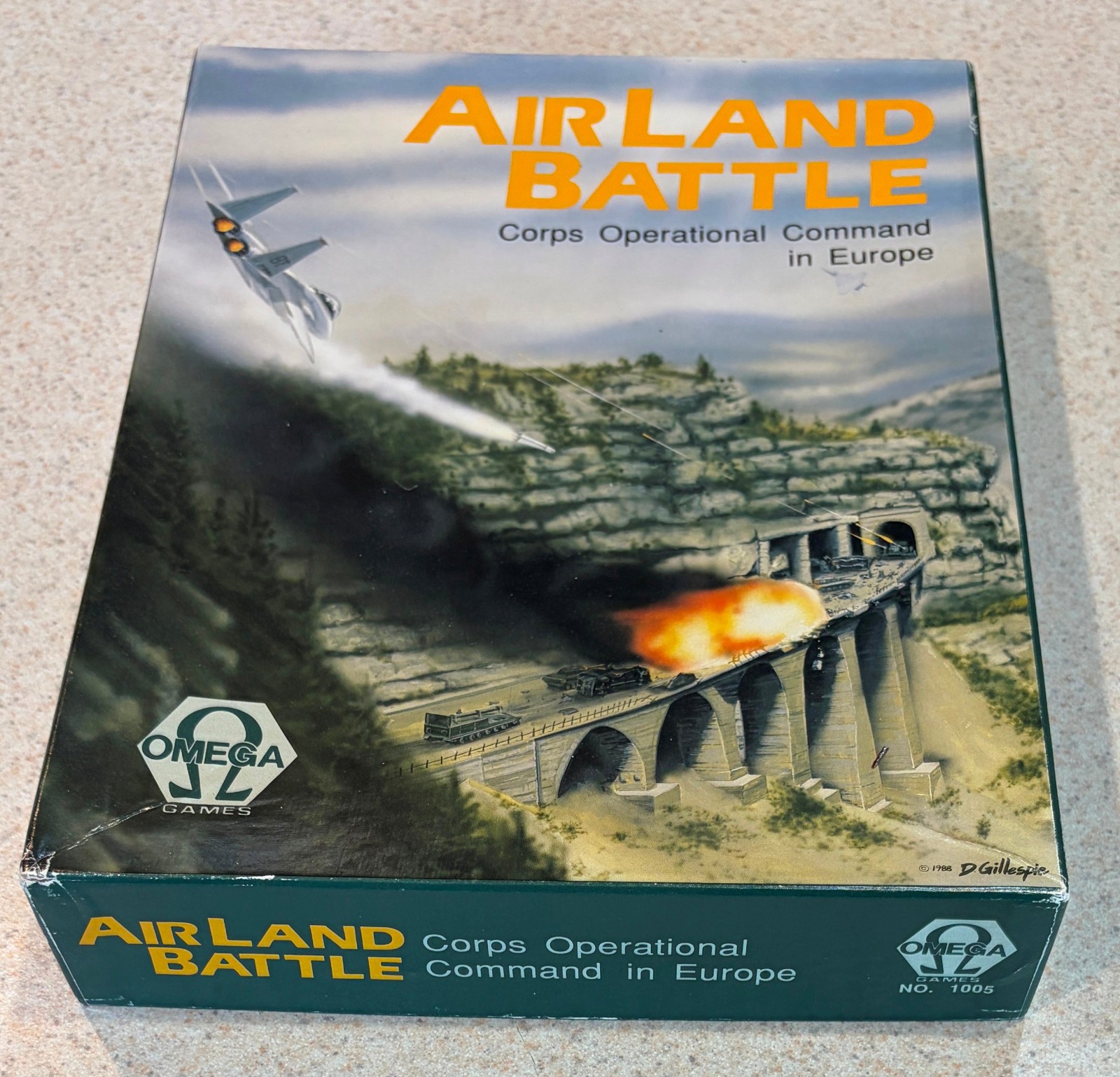 AIR LAND BATTLE Military RPG Box (Omega Games 1988) -- Complete -- UNPUNCHED