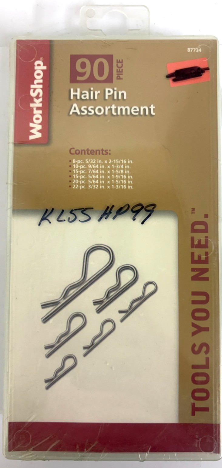 90PC HAIR PIN ASSORTMENT WORKSHOP 87734