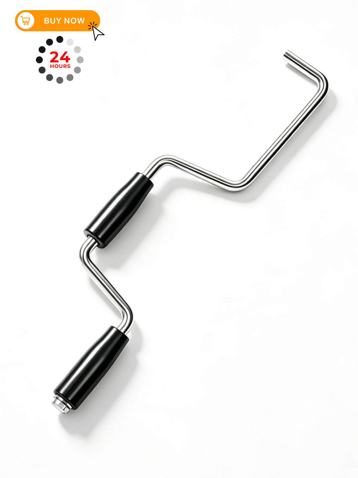 Quality Life Heavy Duty Winch Strap Winder for 1pack, Silver,Black Handle