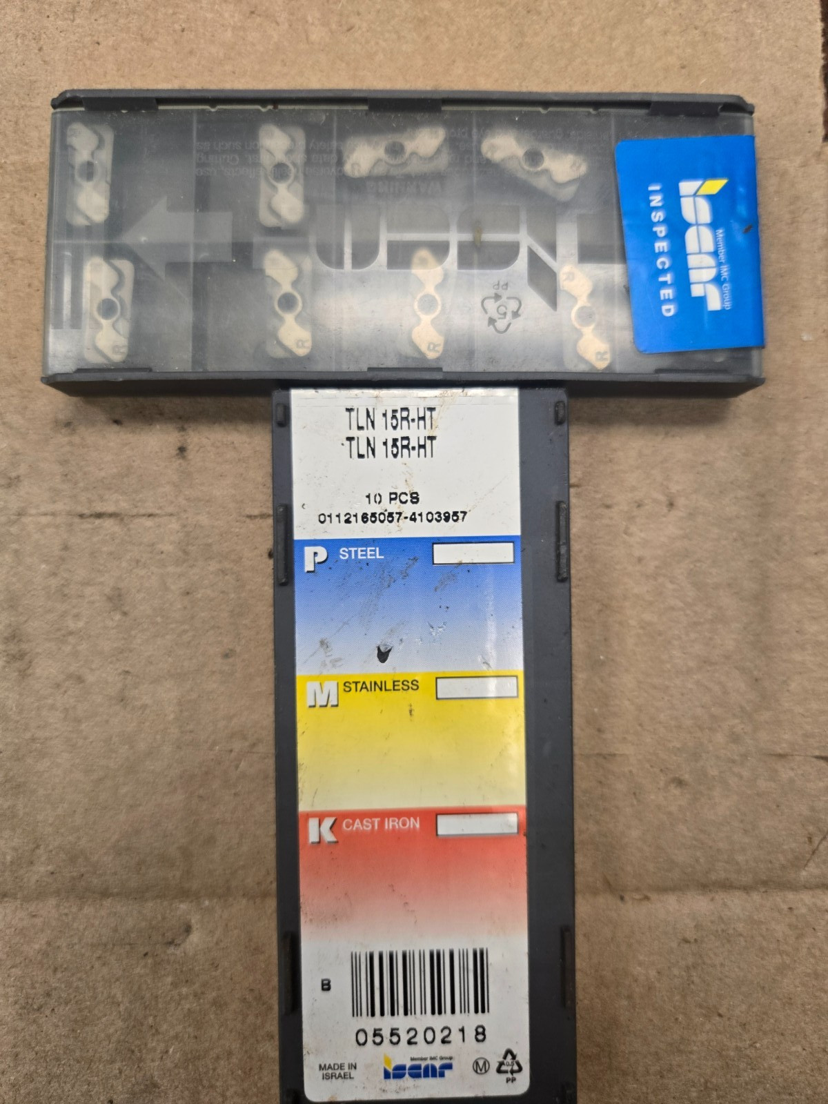ISCAR - TLN 15R-HT New Carbide Inserts Grade IC38 10pcs