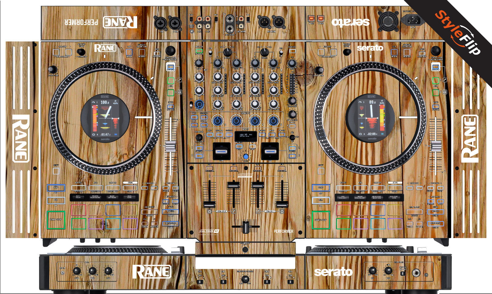 Rane Performer Skin | Wood 4  | Protective Decal | StyleFlip Skins