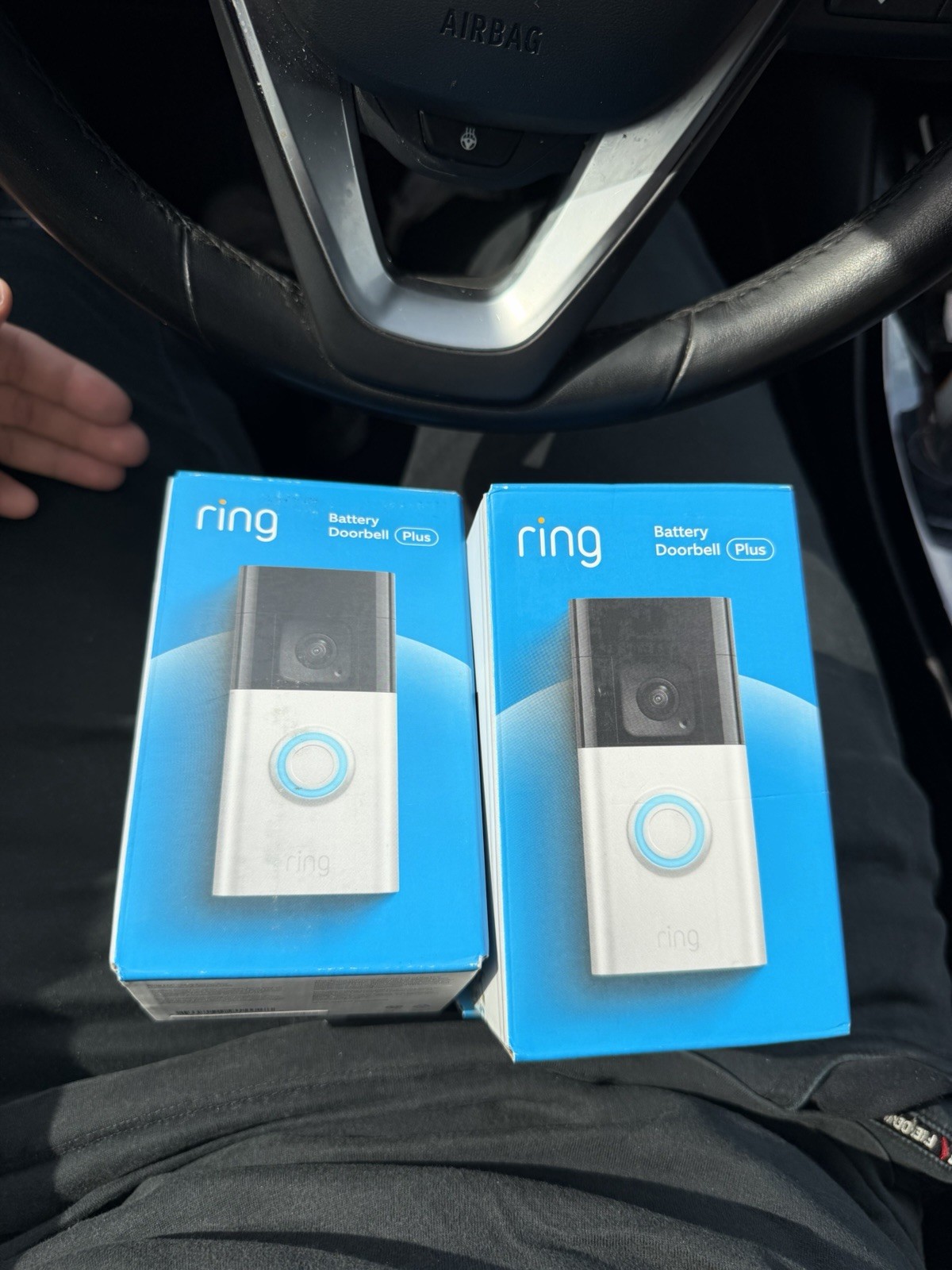 Ring Battery Doorbell Plus Satin Nickel B09WZBPX7K  - New - Sealed Free Shipping