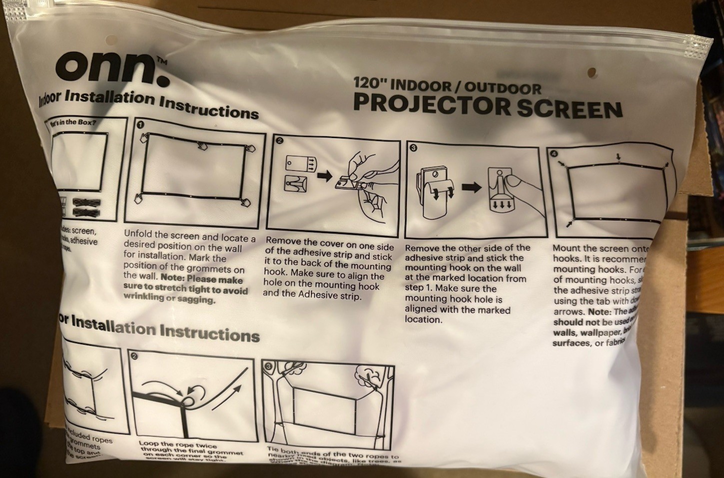 RCA Home Theater Projector - 120” Onn Screen Included