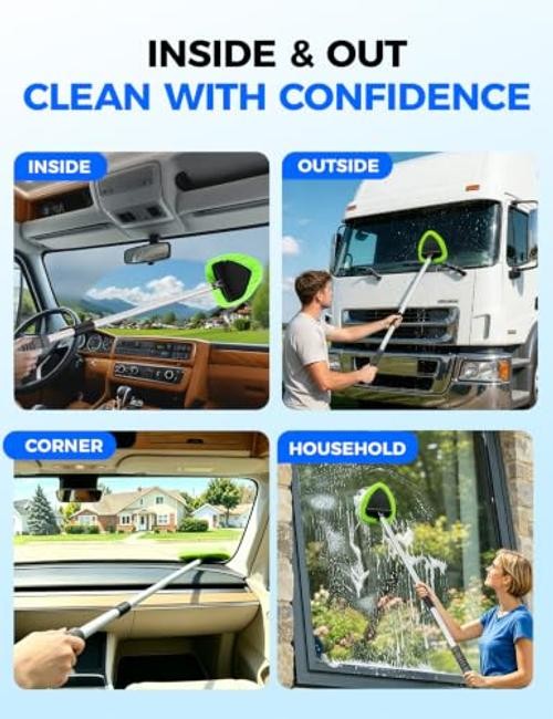 XINDELL Car Interior Window Cleaner Tool – 29in Windshield Cleaner