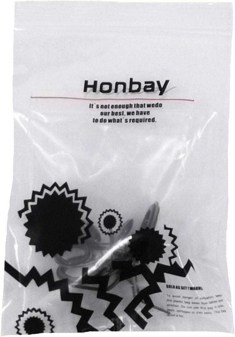 Honbay 7pcs Set Mixed Sizes Fishing Rod Eyes Guides Line Rings Repair black