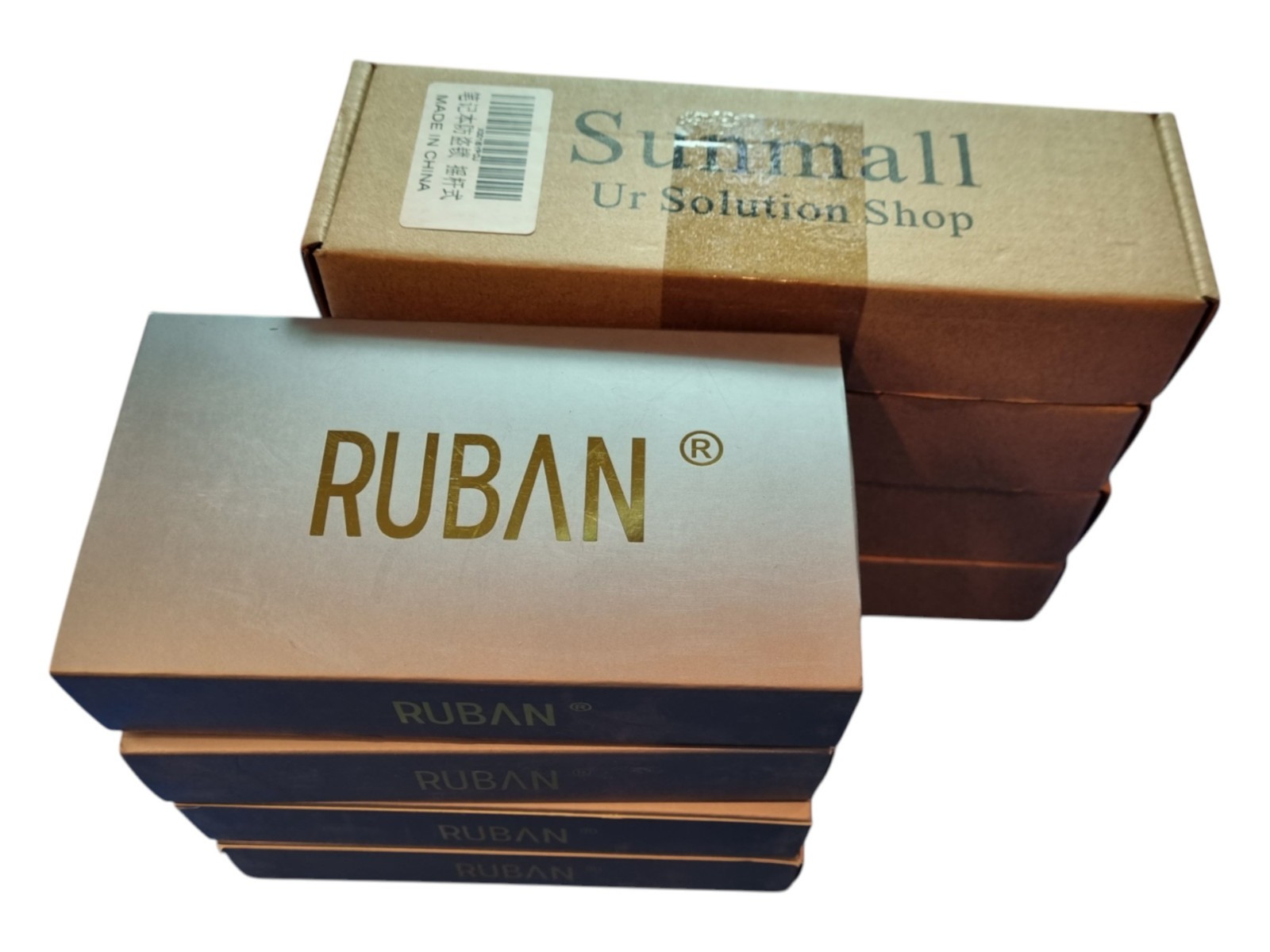 LOT OF 8 Ruban & Sunmall Notebook Laptop Computer Cable Locks