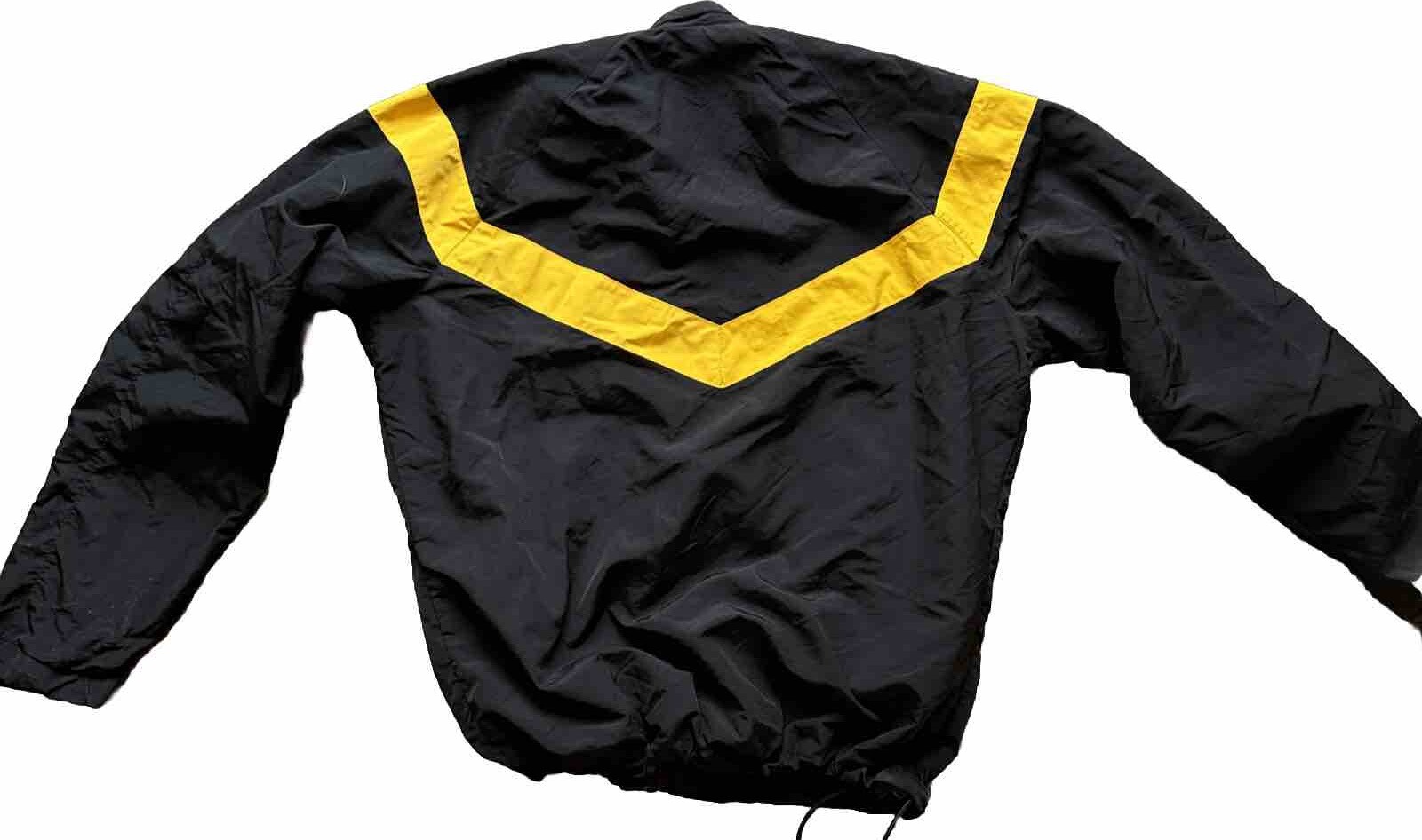 Army Issue Wind Breaker Unisex Small Regular Black Yellow