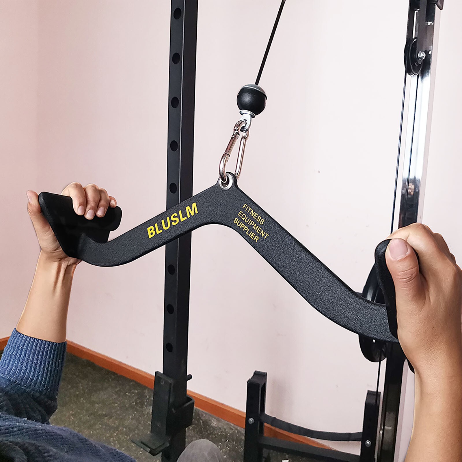 LAT Pull Down Bar for Cable Machine Pulldown T Bar V Bar Cable Attachments BL05