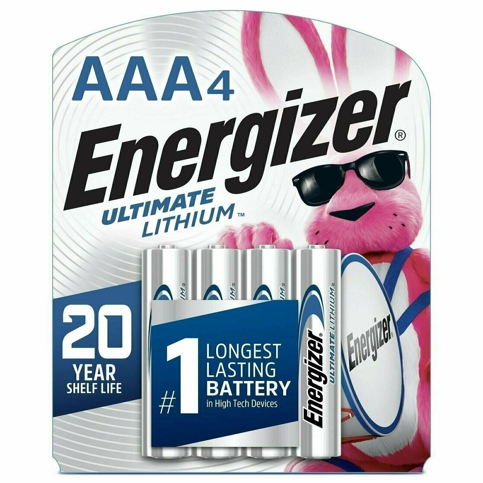 Energizer L92BP AAA Ultimate Lithium Battery 4 Pack Bulk FRESH EXP 2038