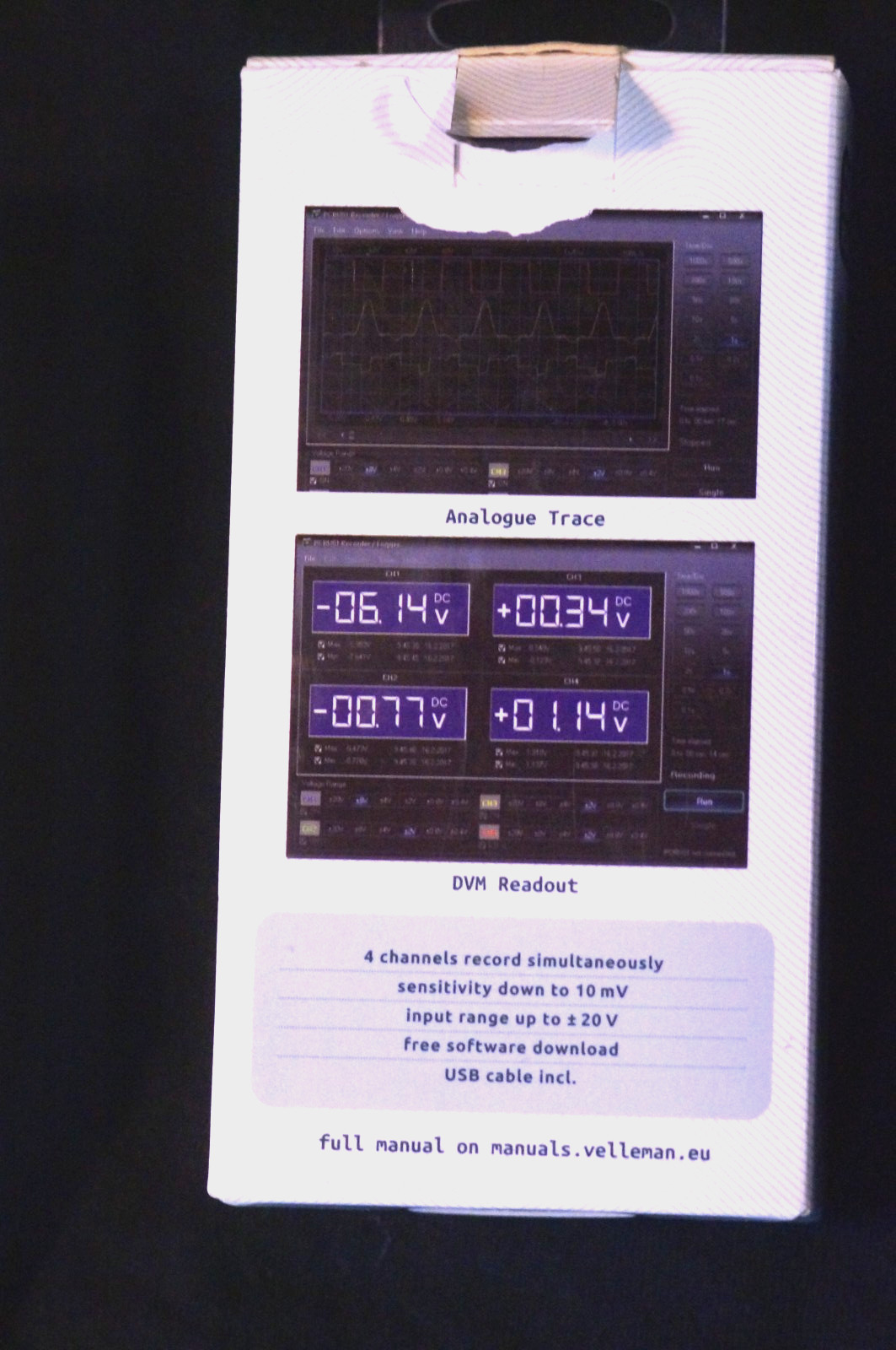 4 channel Velleman Oscilliscope PCRUO1