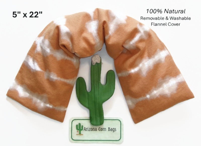 CORN Bag w/3 Sections ~ Good for Shoulders ~22" Long~Microwavable~WASHABLE Cover