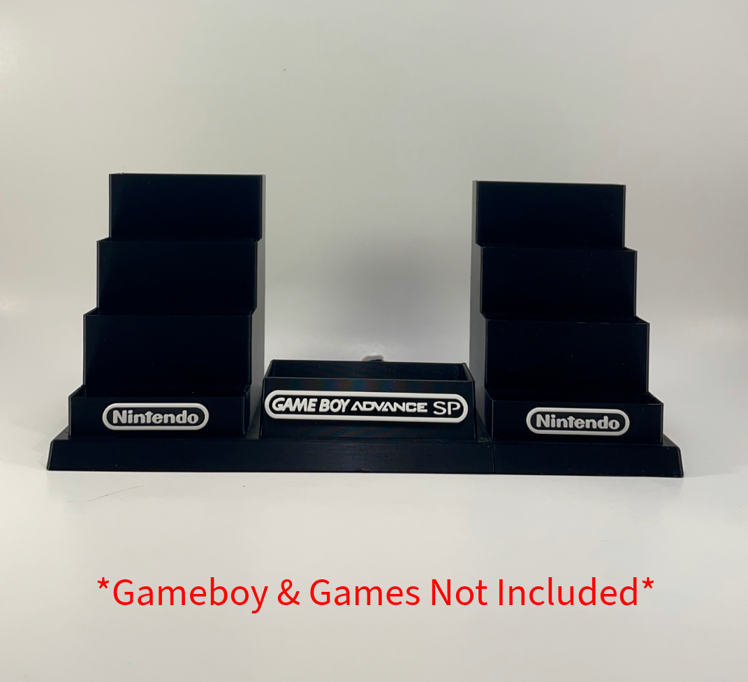 Gameboy Advance SP & 16 Games in Protective Cases - DISPLAY ONLY (Customize)