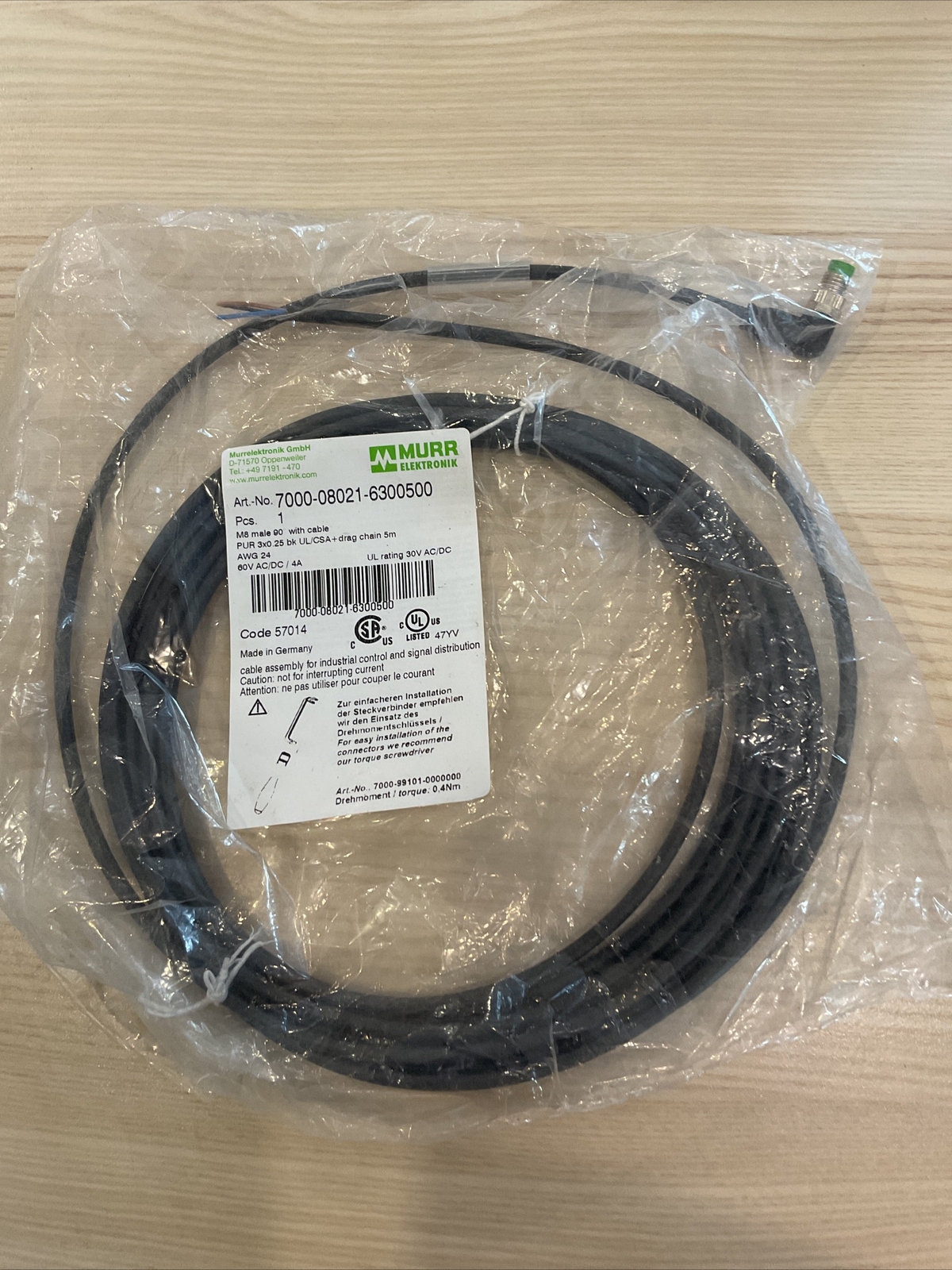 Murr 7000-08021-6300500 Cable