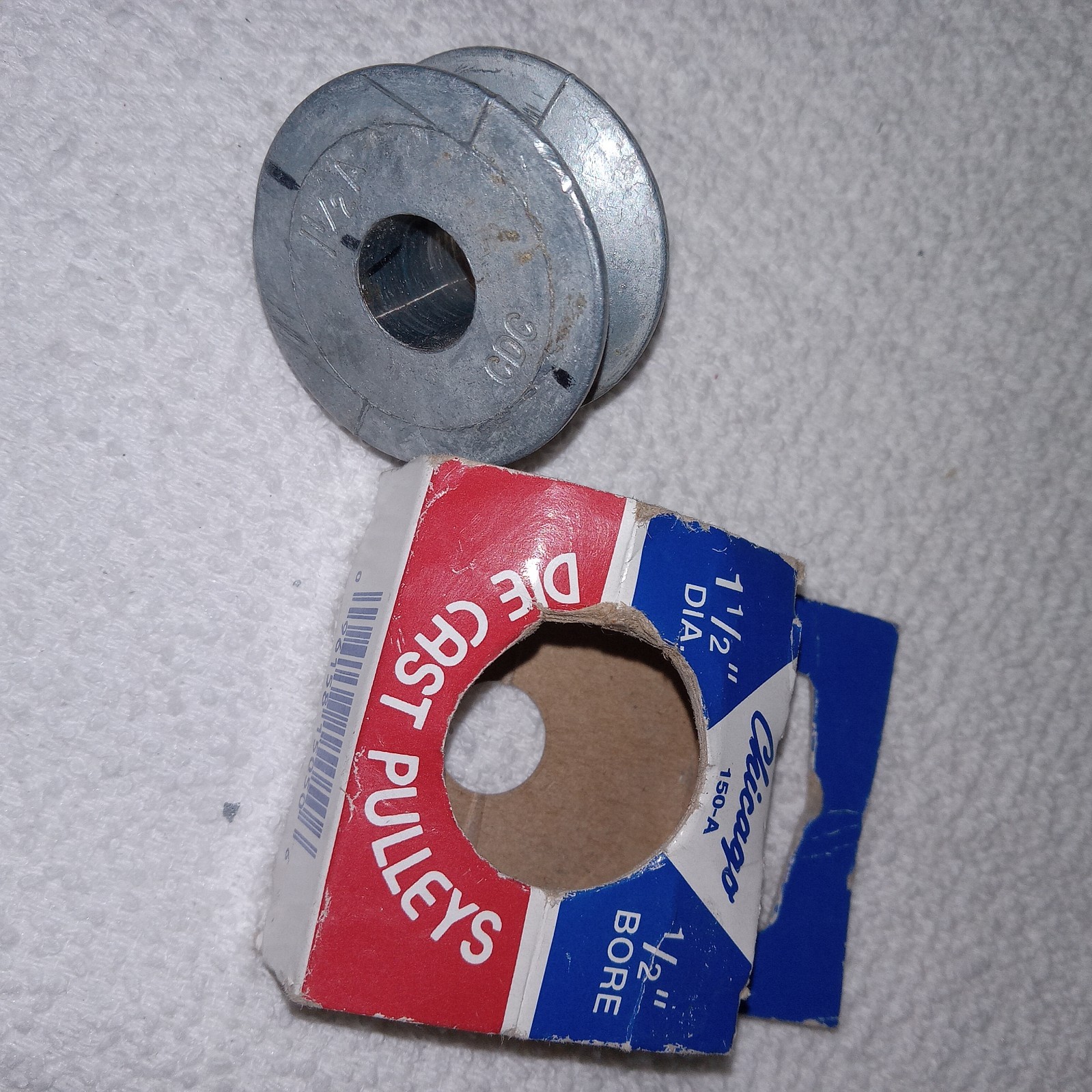 CHICAGO DIE CAST Single V-Groove Pulley - A Section - 1/2" Belt **U PICK SIZE**