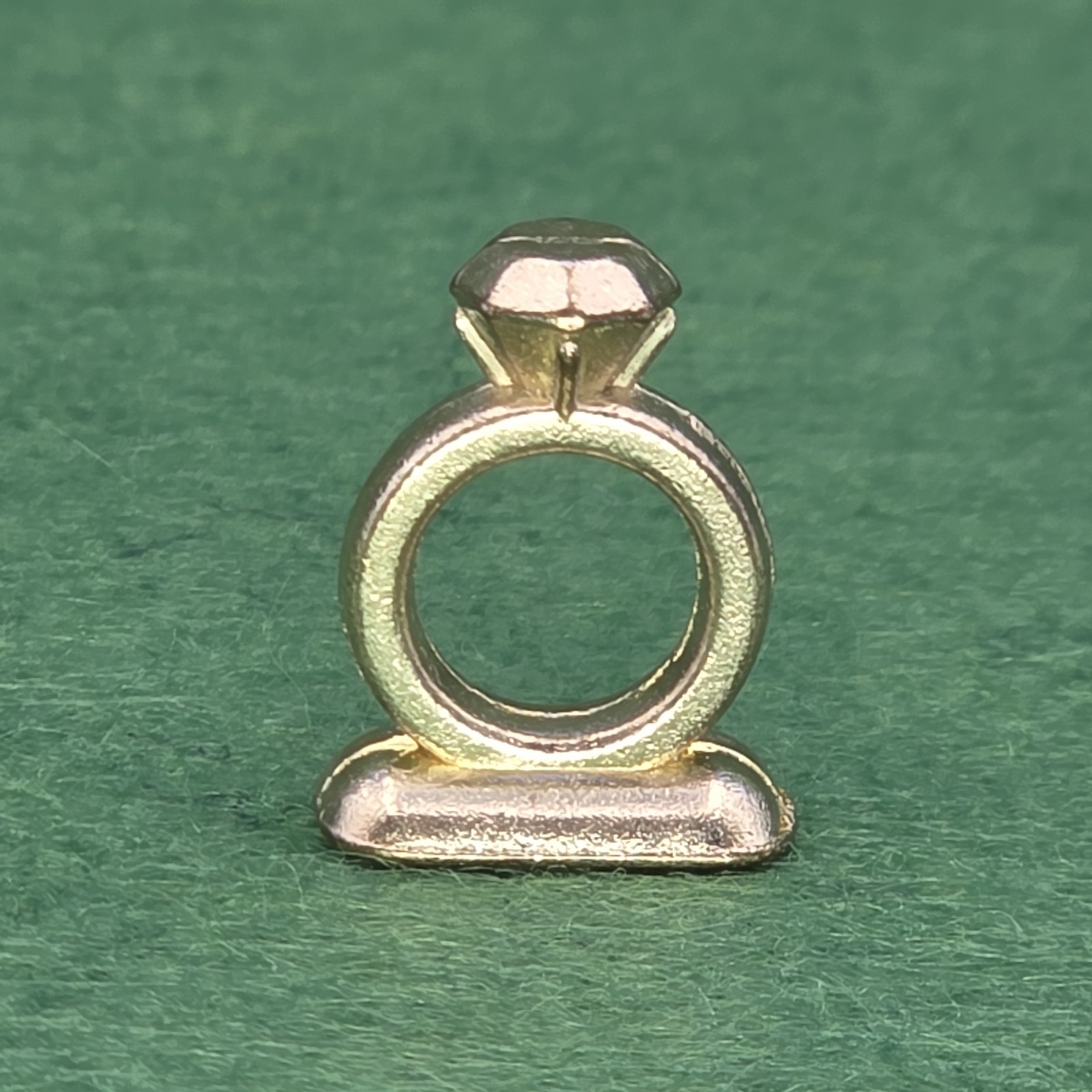 Monopoly Game Replacement Piece Mover Token Ring Gold Tone