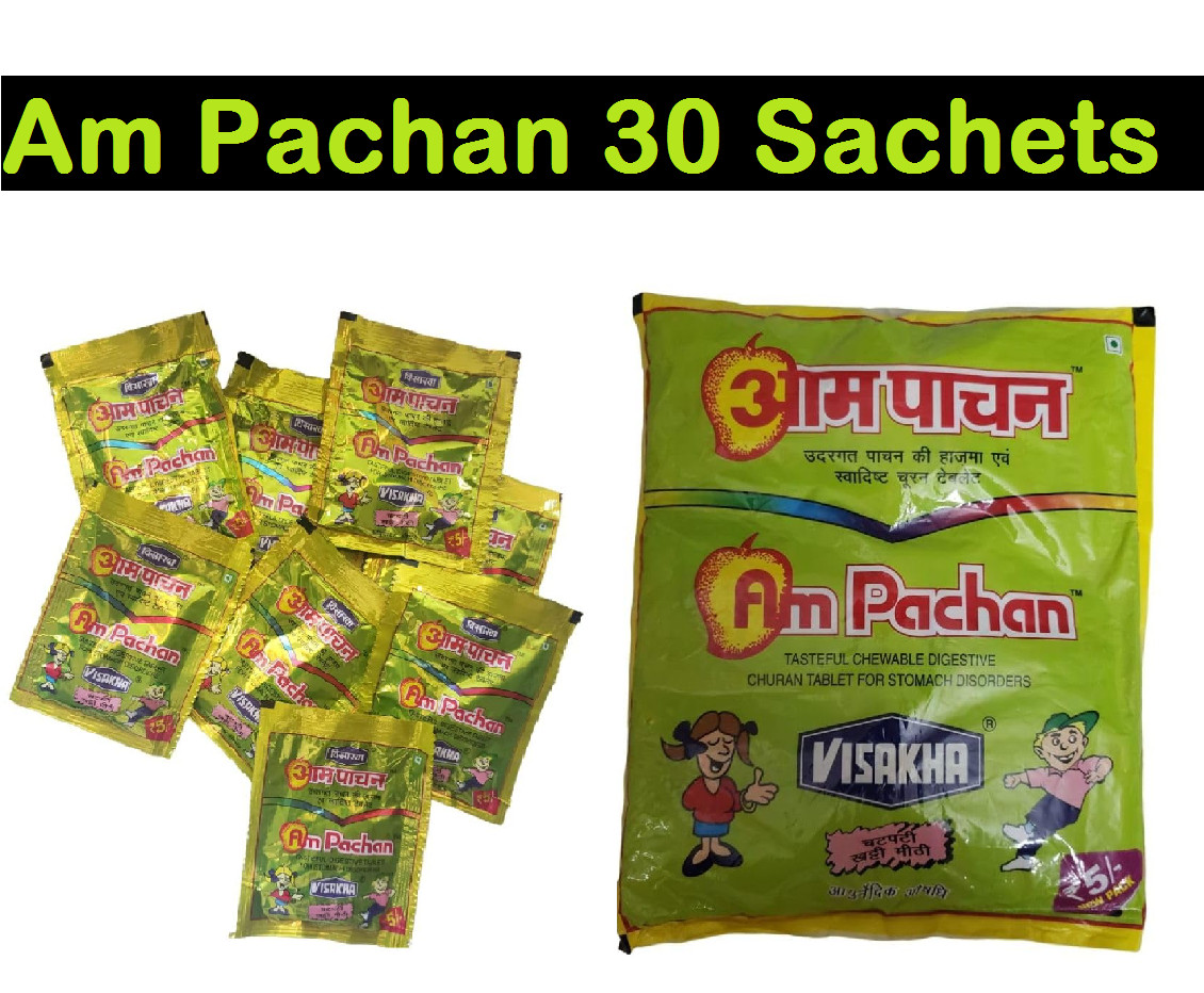 Aam Pachak - Chatpata and khatta Meetha Tablets use for digestion 30 sachets