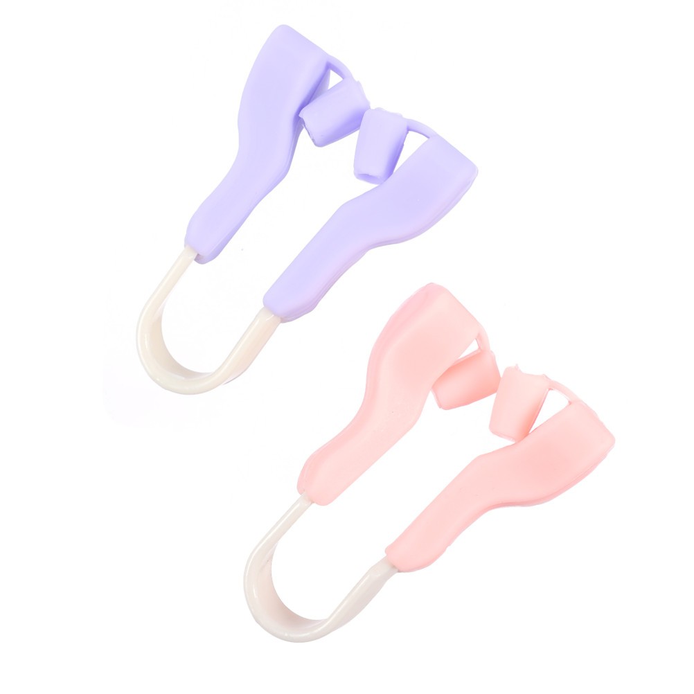 2Pcs Durable Silicone Nose Shaper Clips for Home Use Assorted Colors