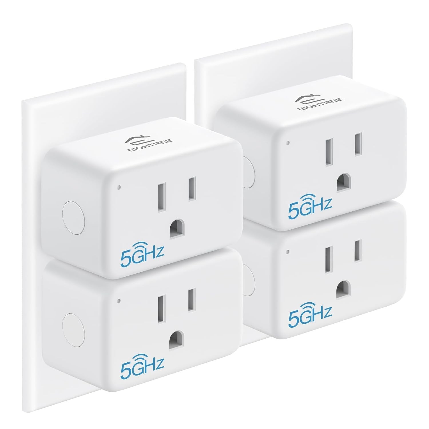 Transform Your Home - Wi-Fi Smart Plugs, Voice Control, 15A Power, 4-Pack