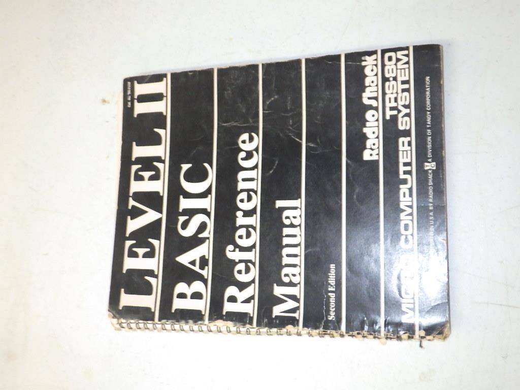 1979 RADIO SHACK LEVEL II BASIC REFERENCE MANUAL BOOK TANDY COMPUTER MANUAL