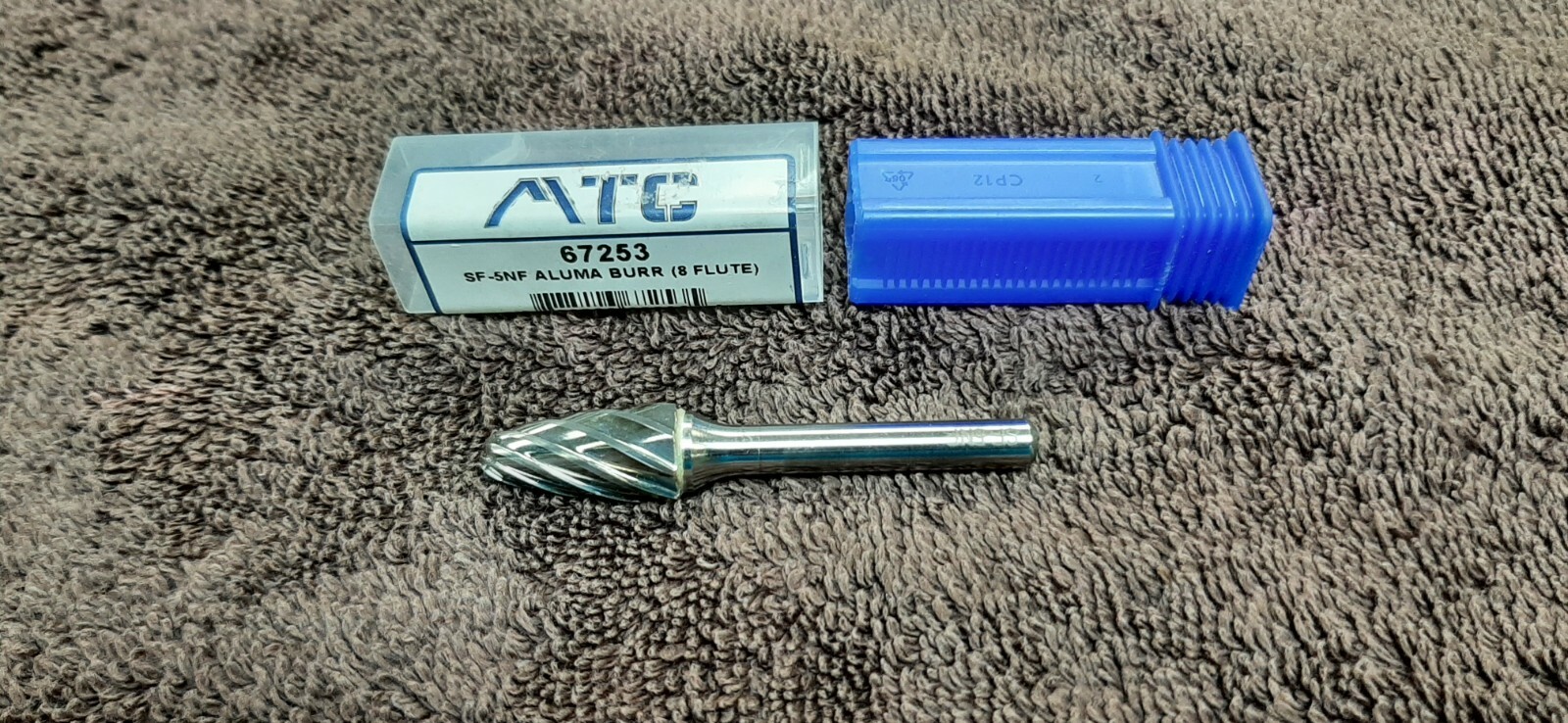 MTC ALUMA BURR CUTTING BIT 1/2" SF-5NF, 8 FLUTE GOOD CONDITION Free Shipping!!