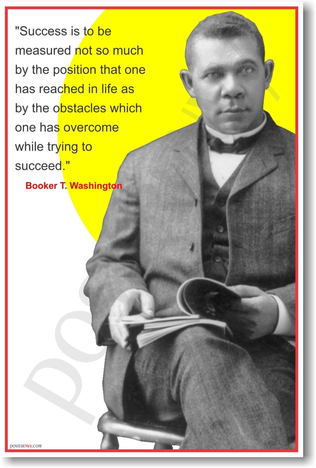 Booker T. Washington - African American Author & Political Leader NEW POSTER