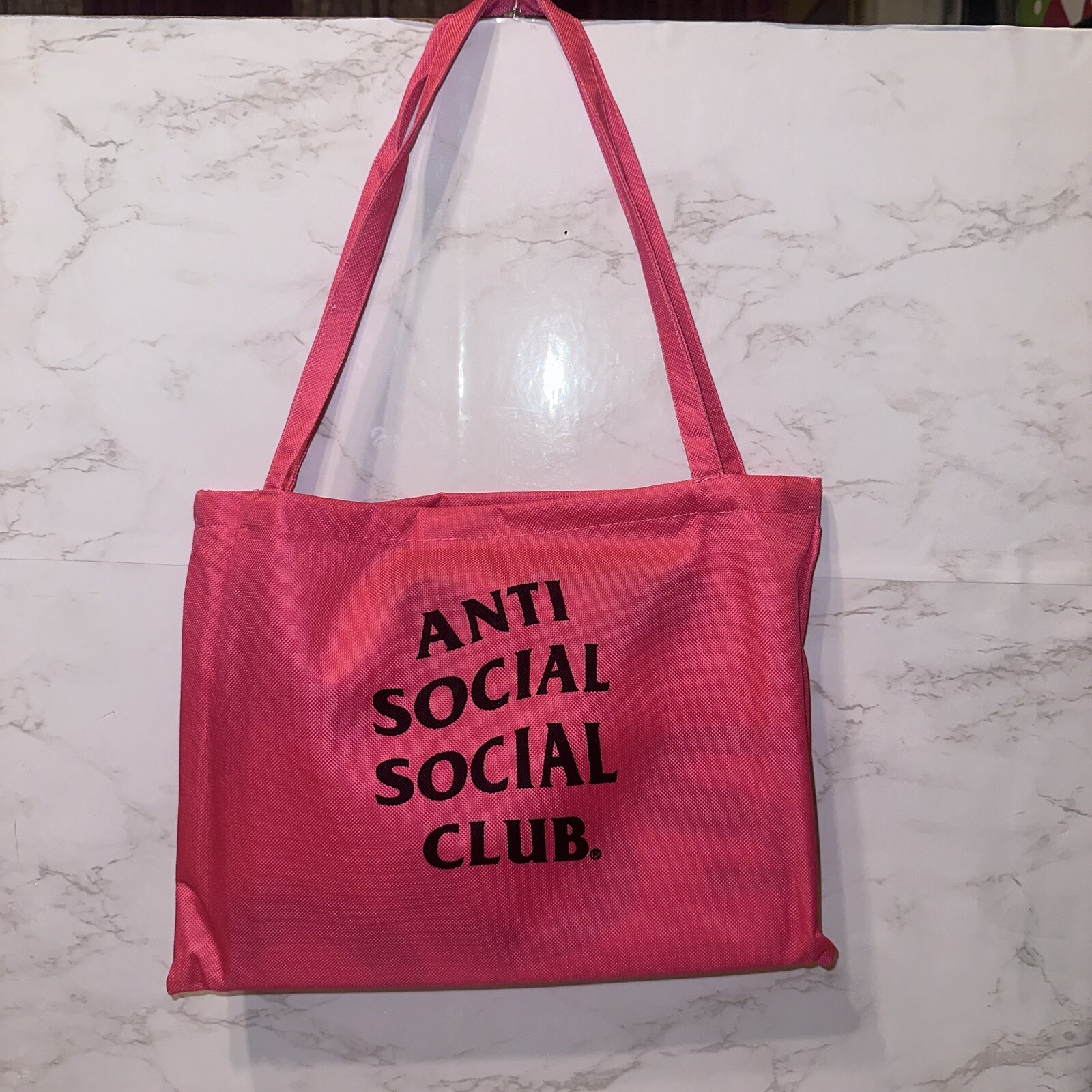 Anti Social Social Club Picnic Mat & Tote Bag Pink ASSC New