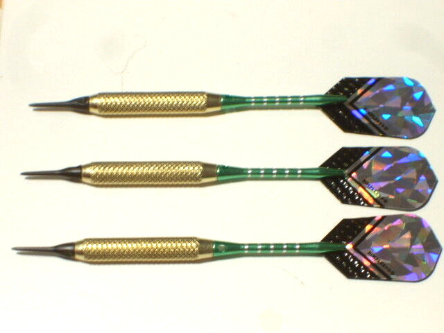 Soft Tip Darts, 18 Gram Brass with Aluminum Shafts, New #1040