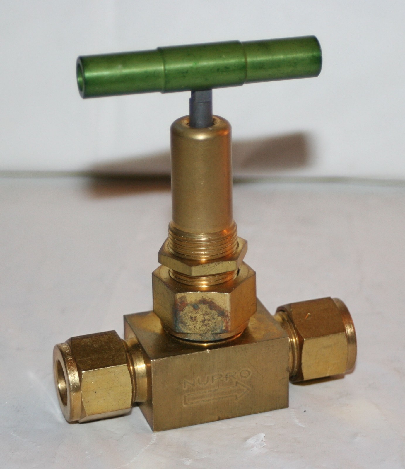 1/2" Tube Brass Needle Valve Swagelok Nupro B-8BK