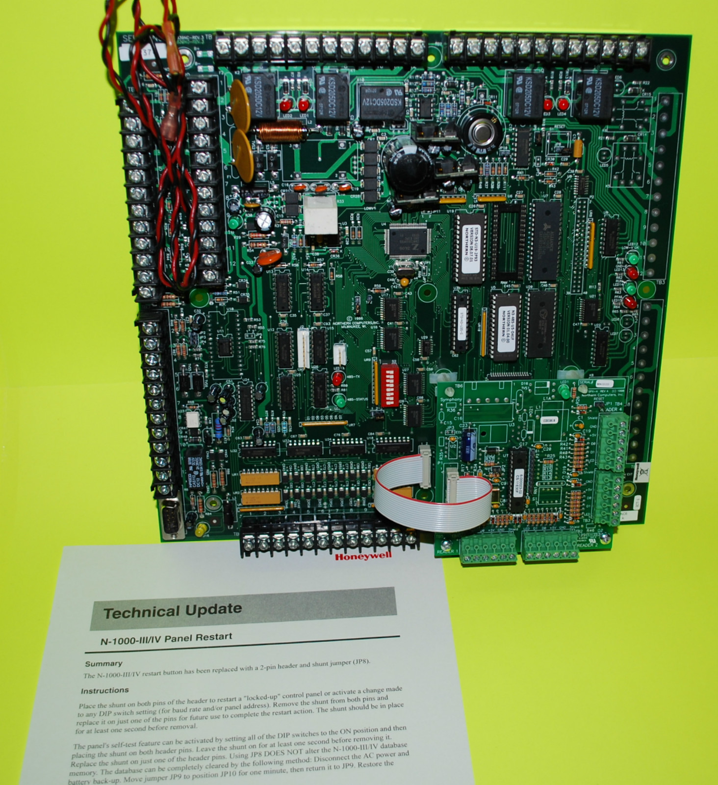 Honeywell Northern Computers N-1000-IV 4-Door Access Controller BOARD ONLY