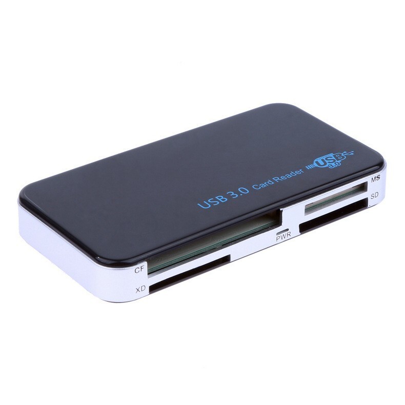 5GBPS USB 3.0 Memory Card Reader Adapter Fit For CF/TF/SD/Micro SD/XD/M2/MS Card